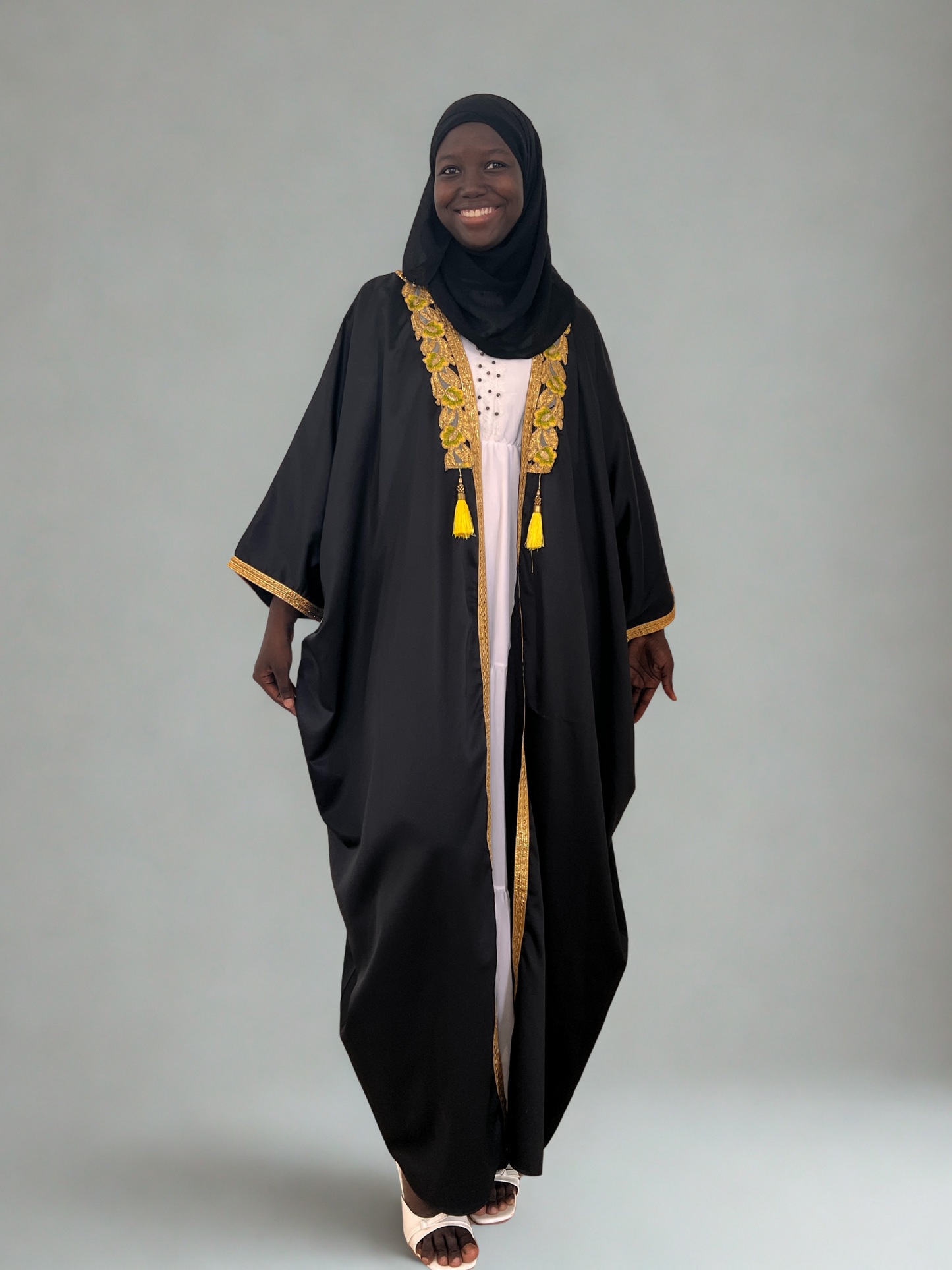 Abaya Ébène Raffinée