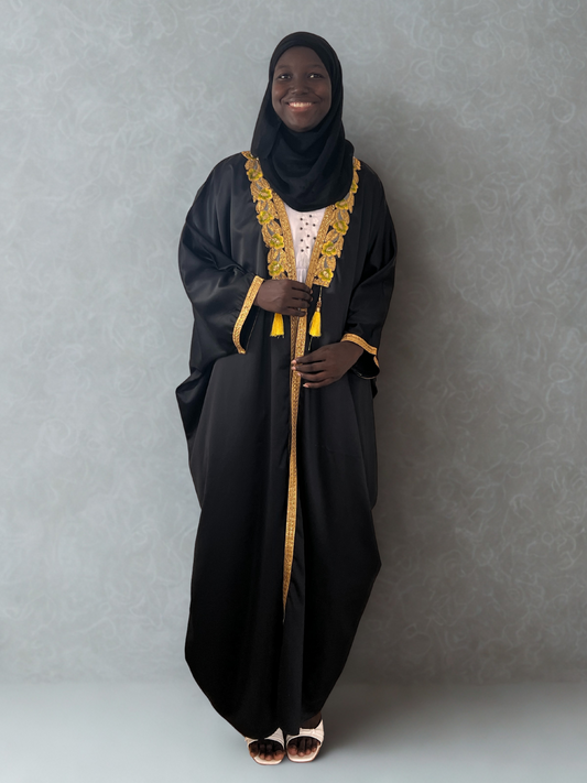 Abaya Ébène Raffinée